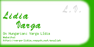 lidia varga business card